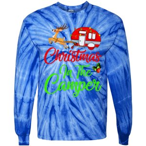 Christmas In The Camper Xmas Lighting Camping Rv Christmas Meaningful Gift Tie-Dye Long Sleeve Shirt