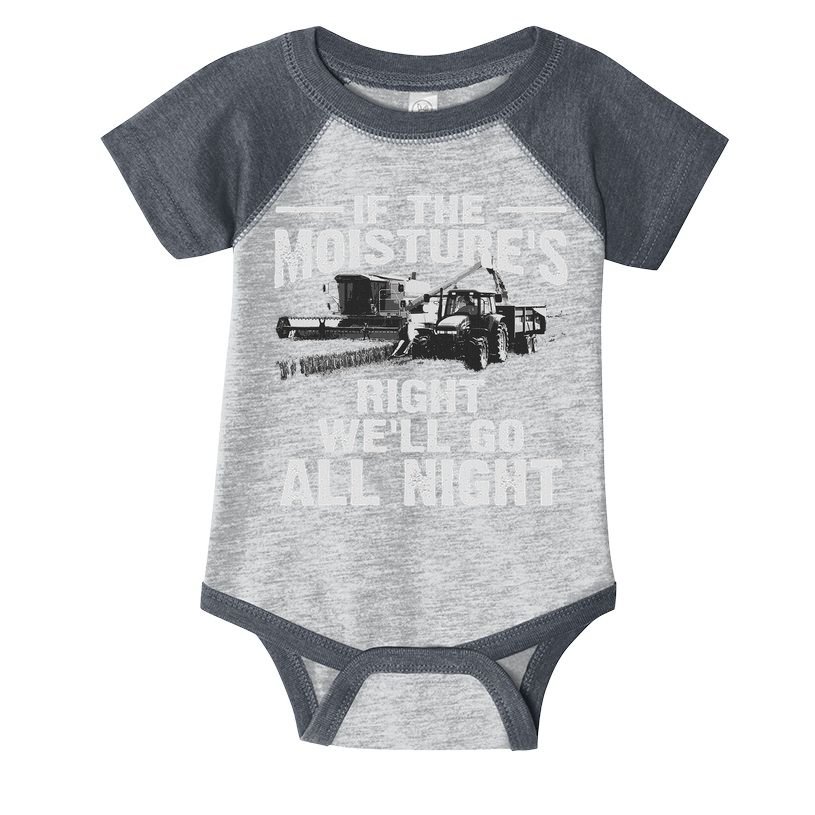Cool If The Moisture's Right Farmer Gift Funny Farm Infant Baby Jersey Bodysuit