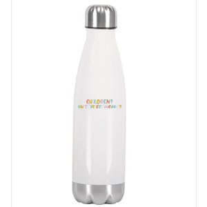 Children In This Economy Stainless Steel Insulated Water Bottle