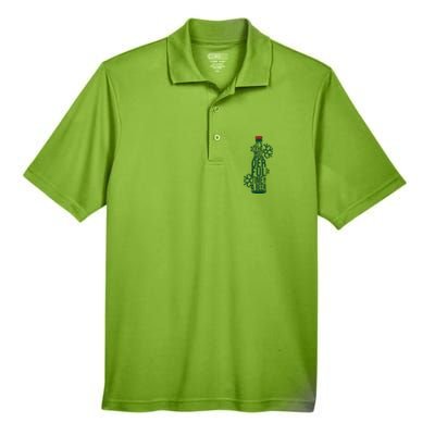 Christmas Its The Most Wonderful Time For A Beer Men's Origin Performance Pique Polo