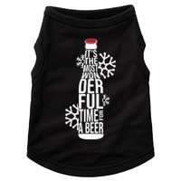 Christmas Its The Most Wonderful Time For A Beer Doggie Tank