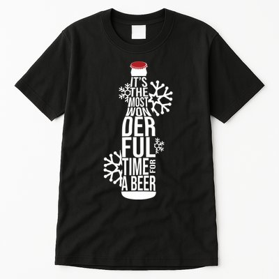 Christmas Its The Most Wonderful Time For A Beer Tall T-Shirt