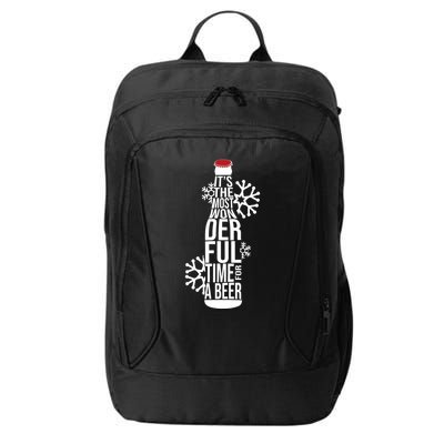 Christmas Its The Most Wonderful Time For A Beer City Backpack