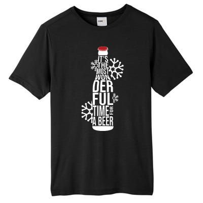 Christmas Its The Most Wonderful Time For A Beer Tall Fusion ChromaSoft Performance T-Shirt