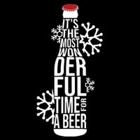 Christmas Its The Most Wonderful Time For A Beer 16 in Basic Backpack
