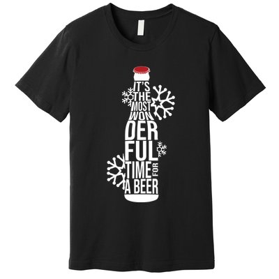 Christmas Its The Most Wonderful Time For A Beer Premium T-Shirt