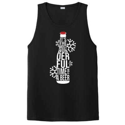 Christmas Its The Most Wonderful Time For A Beer PosiCharge Competitor Tank