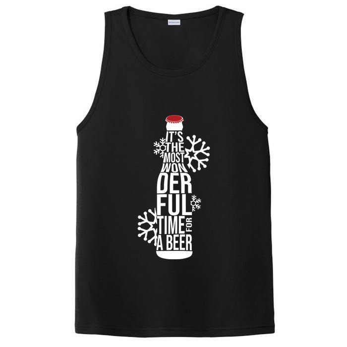 Christmas Its The Most Wonderful Time For A Beer PosiCharge Competitor Tank