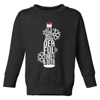 Christmas Its The Most Wonderful Time For A Beer Toddler Sweatshirt