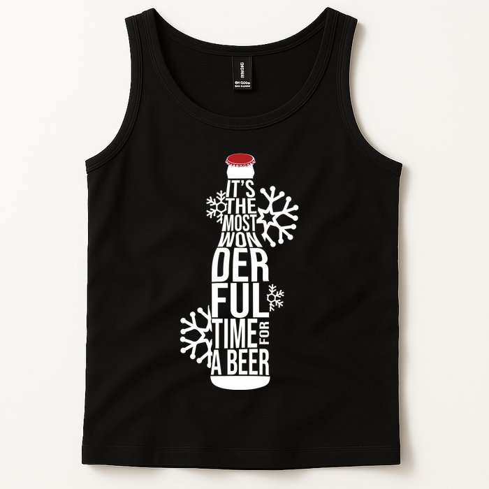 Christmas Its The Most Wonderful Time For A Beer Tank Top