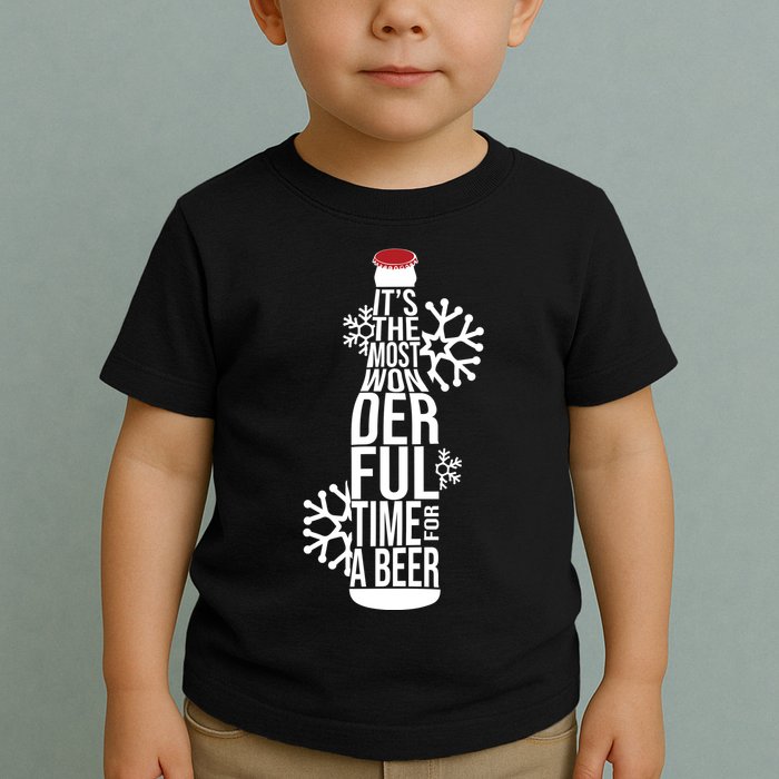 Christmas Its The Most Wonderful Time For A Beer Toddler T-Shirt