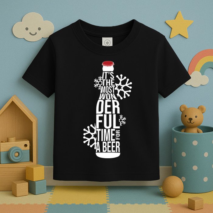 Christmas Its The Most Wonderful Time For A Beer Toddler T-Shirt