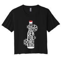 Christmas Its The Most Wonderful Time For A Beer Crop Top