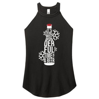Christmas Its The Most Wonderful Time For A Beer Women's Perfect Tri Rocker Tank