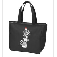 Christmas Its The Most Wonderful Time For A Beer Zip Tote Bag