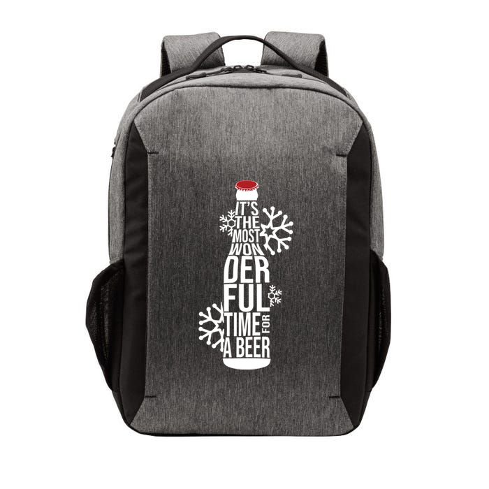 Christmas Its The Most Wonderful Time For A Beer Vector Backpack