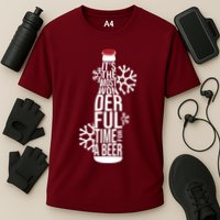 Christmas Its The Most Wonderful Time For A Beer Performance Shirt