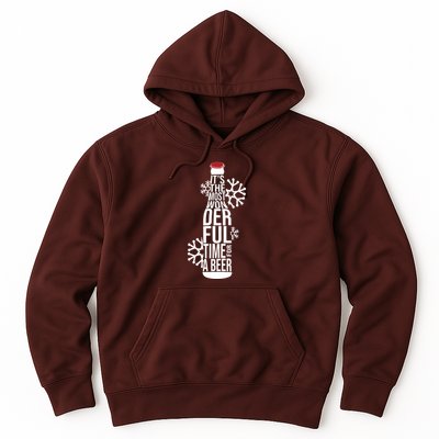 Christmas Its The Most Wonderful Time For A Beer Hoodie