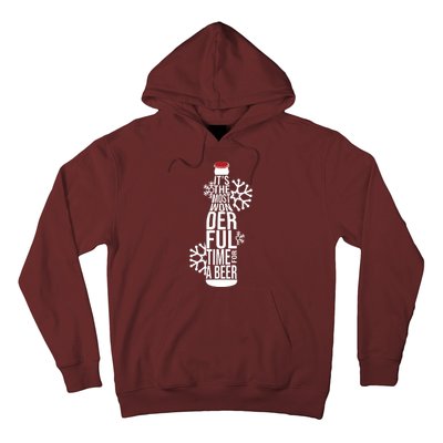 Christmas Its The Most Wonderful Time For A Beer Hoodie