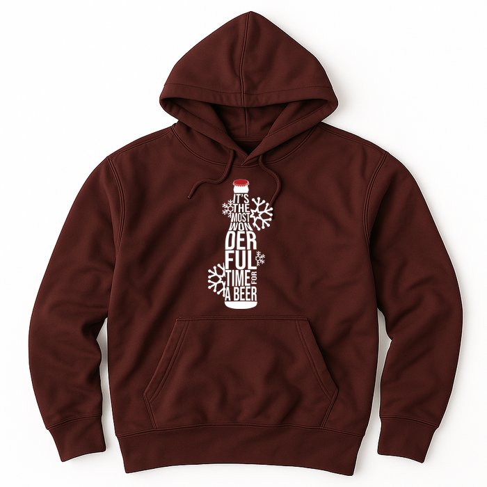 Christmas Its The Most Wonderful Time For A Beer Hoodie