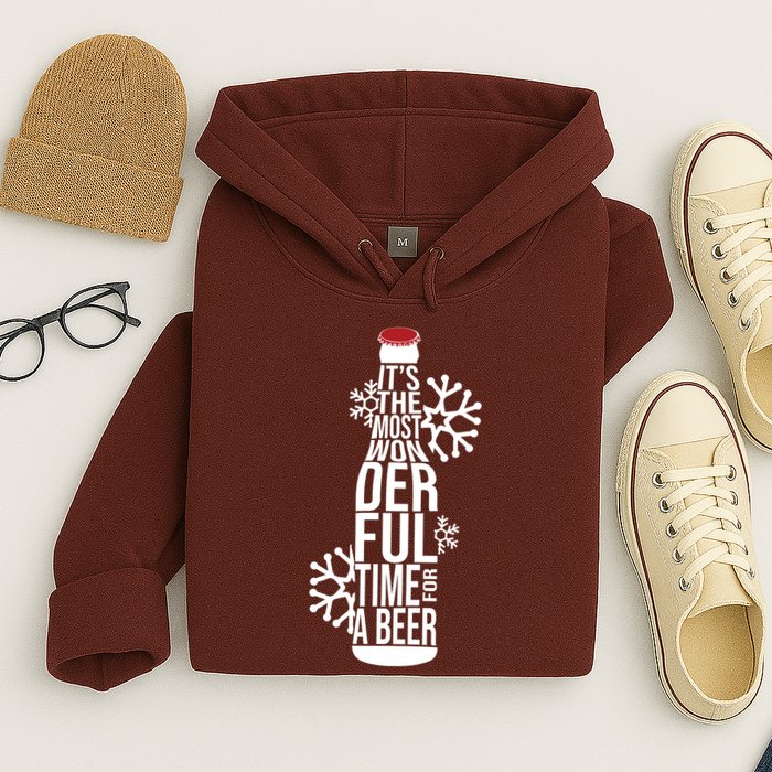 Christmas Its The Most Wonderful Time For A Beer Hoodie