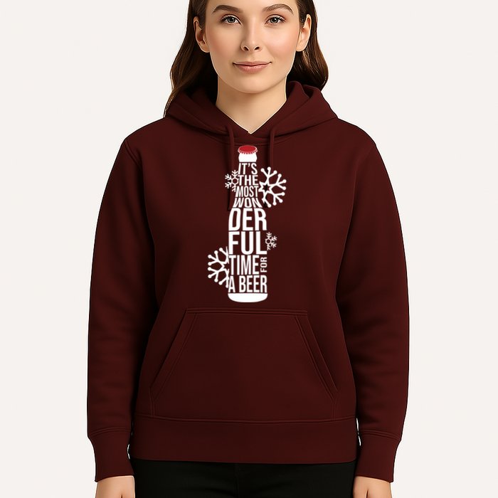 Christmas Its The Most Wonderful Time For A Beer Hoodie