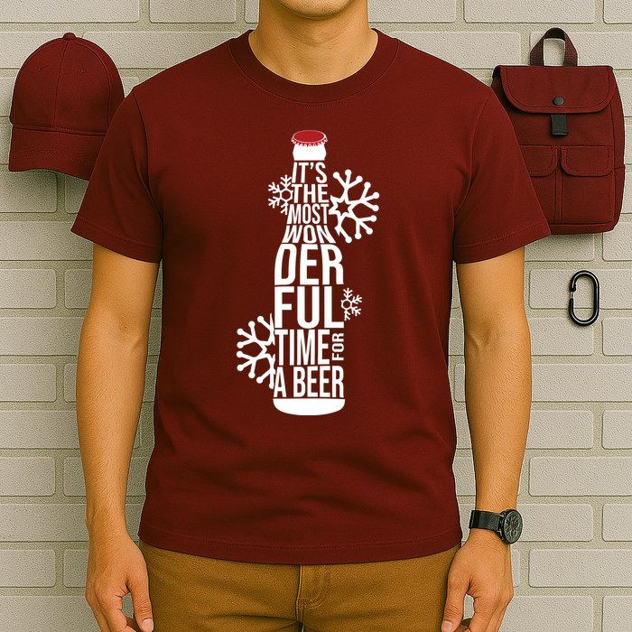Christmas Its The Most Wonderful Time For A Beer T-Shirt