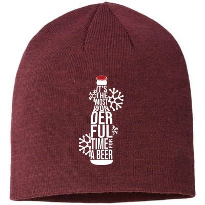 Christmas Its The Most Wonderful Time For A Beer Sustainable Beanie