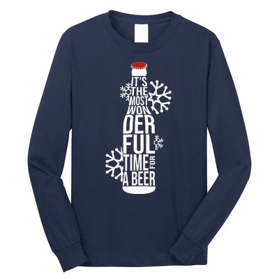 Christmas Its The Most Wonderful Time For A Beer Long Sleeve Shirt