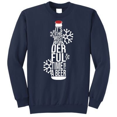 Christmas Its The Most Wonderful Time For A Beer Sweatshirt