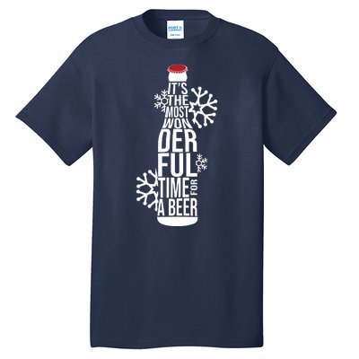 Christmas Its The Most Wonderful Time For A Beer Tall T-Shirt