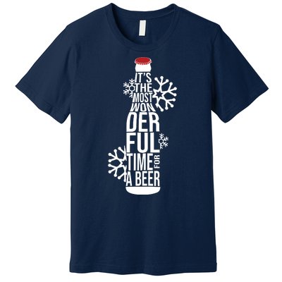 Christmas Its The Most Wonderful Time For A Beer Premium T-Shirt