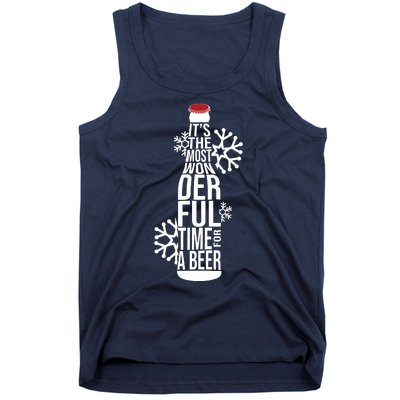 Christmas Its The Most Wonderful Time For A Beer Tank Top