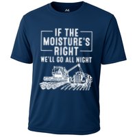Cool If The MoistureS Right Farmer Gift Funny Farm Cooling Performance Crew T-Shirt