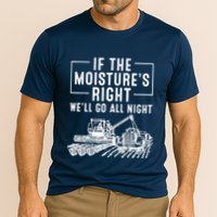 Cool If The MoistureS Right Farmer Gift Funny Farm Cooling Performance Crew T-Shirt