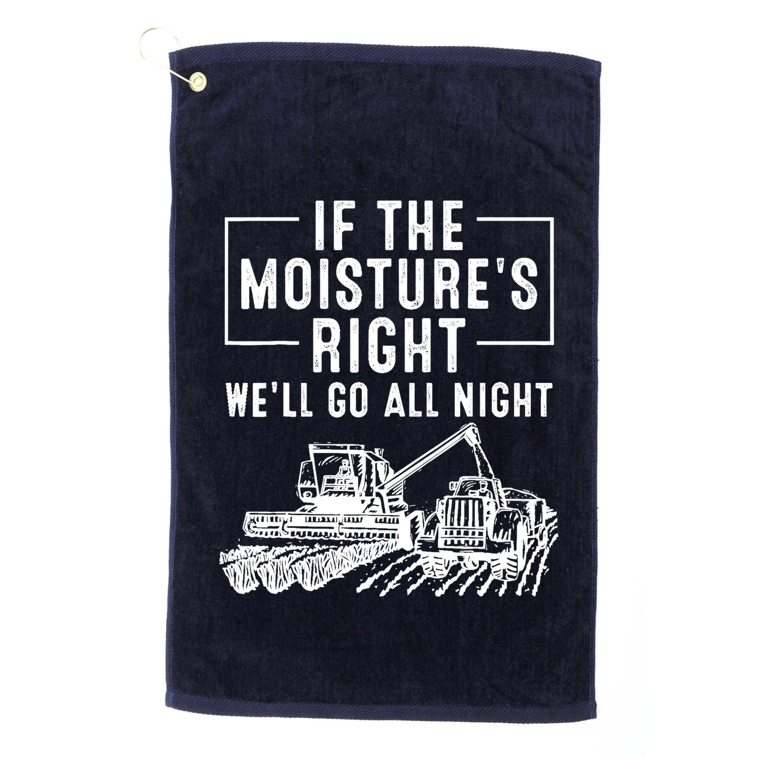 Cool If The MoistureS Right Farmer Gift Funny Farm Golf Towel