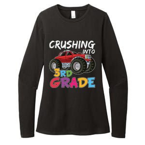 Crushing Into Third Grade Monster Truck Cute 3Rd Grade Gift Womens CVC Long Sleeve Shirt