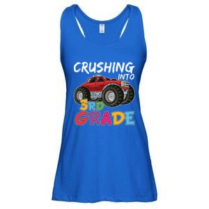 Crushing Into Third Grade Monster Truck Cute 3Rd Grade Gift Ladies Essential Flowy Tank