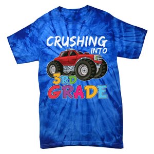 Crushing Into Third Grade Monster Truck Cute 3Rd Grade Gift Tie-Dye T-Shirt