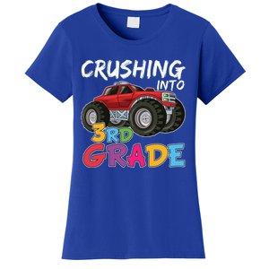 Crushing Into Third Grade Monster Truck Cute 3Rd Grade Gift Women's T-Shirt