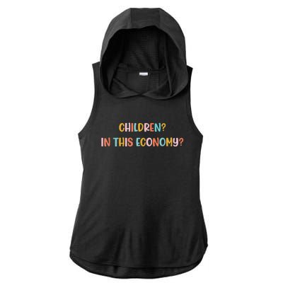 Children In This Economy Ladies PosiCharge Tri-Blend Wicking Draft Hoodie Tank