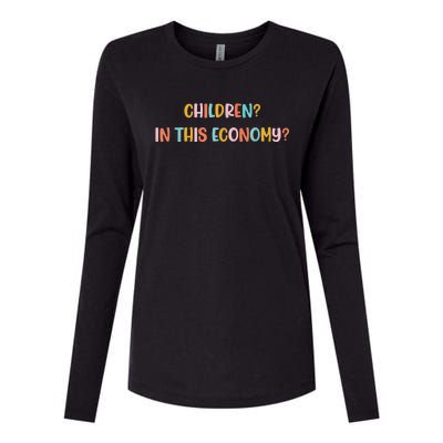 Children In This Economy Womens Cotton Relaxed Long Sleeve T-Shirt