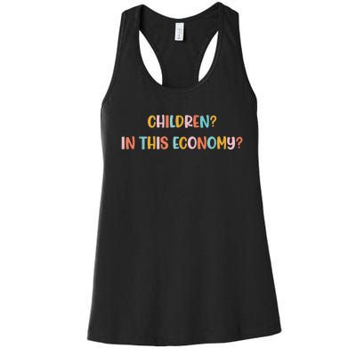 Children In This Economy Women's Racerback Tank