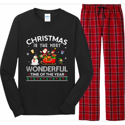 Christmas Is The Most Wonderful Time Of The Year Gift Long Sleeve Pajama Set