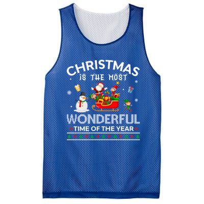 Christmas Is The Most Wonderful Time Of The Year Gift Mesh Reversible Basketball Jersey Tank