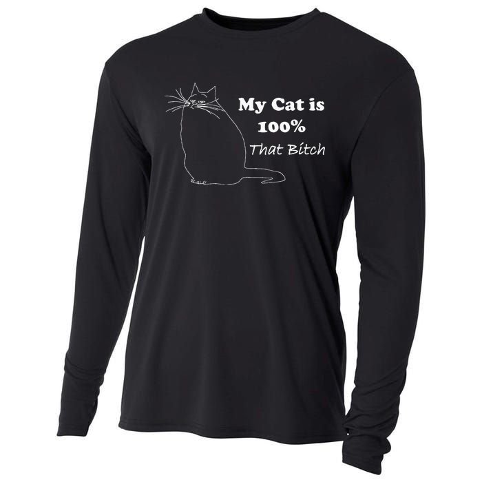 Cat Is That Bitch Cooling Performance Long Sleeve Crew