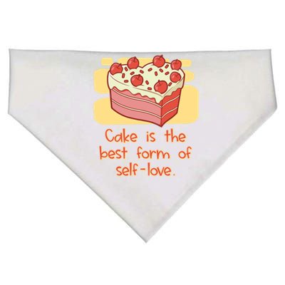 Cake Is The Best Form Of Selflove Sweet Baking Bliss Gift USA-Made Doggie Bandana