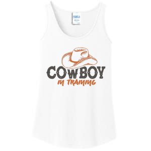 Cowboy In Training Western America Ladies Essential Tank