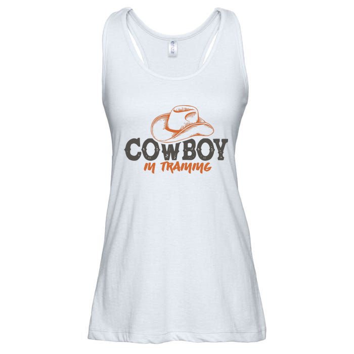 Cowboy In Training Western America Ladies Essential Flowy Tank