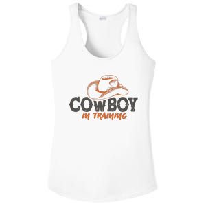 Cowboy In Training Western America Ladies PosiCharge Competitor Racerback Tank